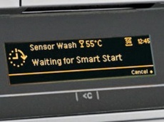 Warten auf günstigen Strom: Miele-Geschirrspüler im Smart-Start-Modus. (Foto: Miele)