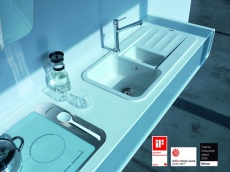 Franke PEBEL Glacier weiß ist dreifach designprämiert. (Alle Fotos: Franke GmbH)